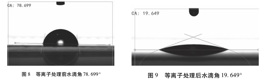 等離子處理前后對(duì)比